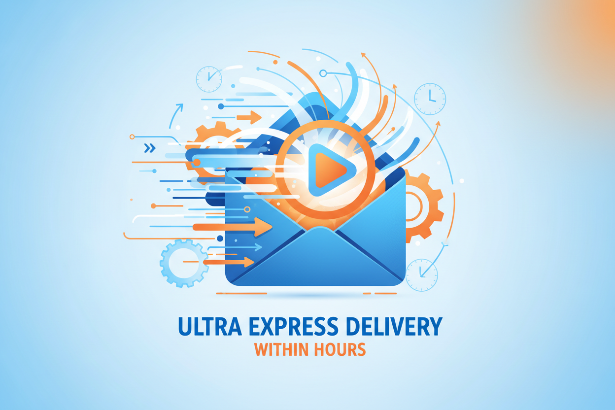 Receive your video by mail within few hours